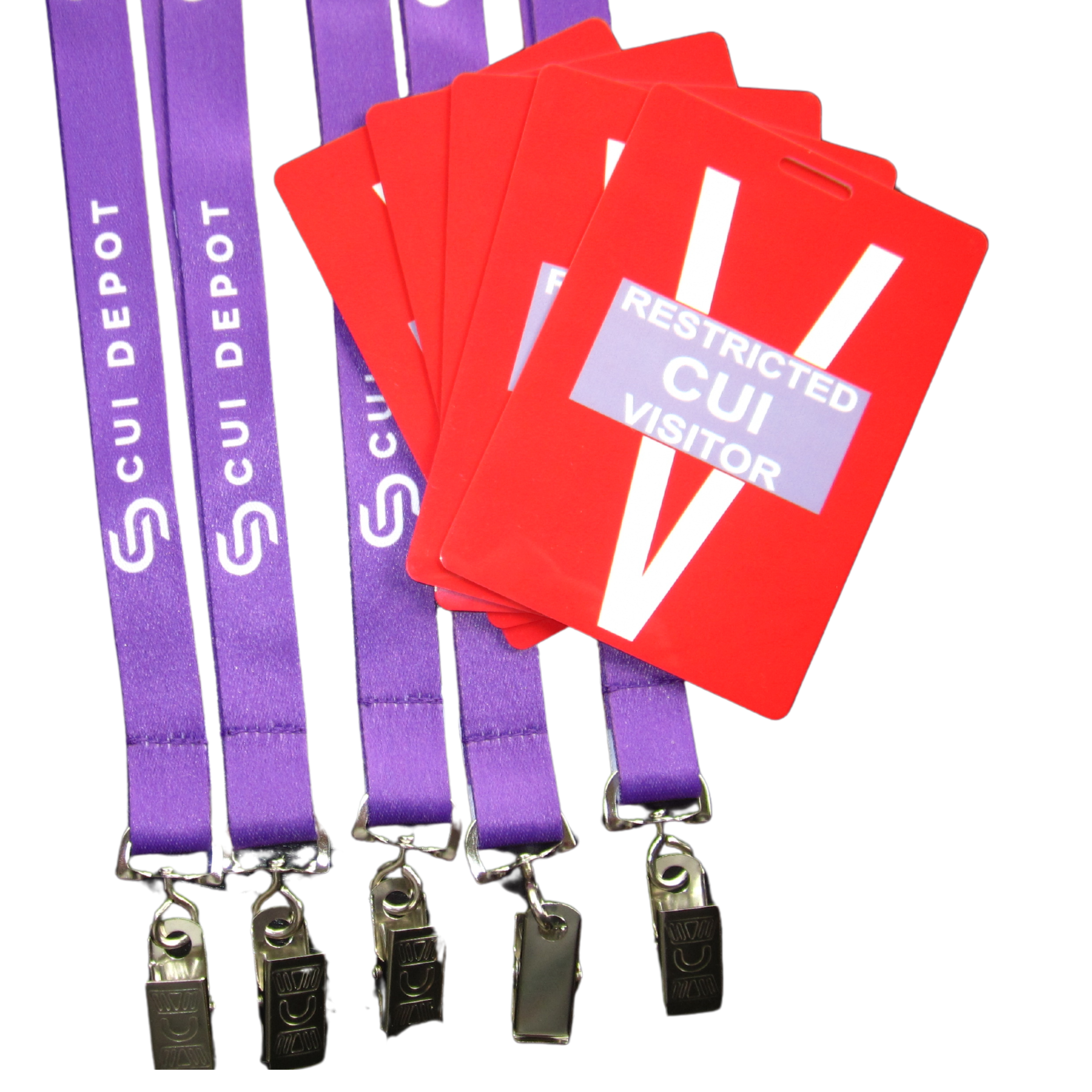 Visitor CUI Restricted ID Badge
